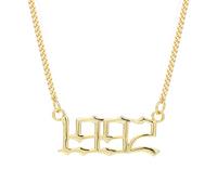 JZWCHQ Colliers, 925 Année simple Numéro Collier Wanniversary Rappel Bijoux Accessoires Amitié Cadeau