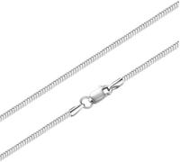 JZWCHQ Colliers Accessoires Colliers de chaîne en Argent Sterling pour Femmes pour Les pendentifs chaîne à chaîne Unique de 1,8 mm de Largeur de Serpent, 50 cm