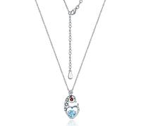 JZWCHQ Colliers Dames Bijoux Bijoux Naturel Topaz 925 Pendant 1.17 Carat Bleu Topaze Exquis élégant Pendentif Collier de Femmes