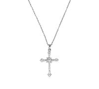 JZWCHQ Colliers de couleur argentée pour femmes Hip Hop Pendant et Collier Chaîne Chain de cou Jewelry Accessoires