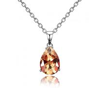 JZWCHQ Colliers féminins Pendants 925 Bijoux couleur Couleur d'eau Drop Gemstone Pendant Collier Party Gift Gift Bijoux Fabriqué en Chine