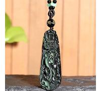 JZWCHQ Colliers Feng Shui Pixiu/Piyao Collier Natural Rainbow Eye Obsidian Pendant Bijoux Luck
