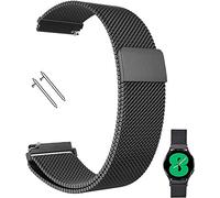 JZWCHQ Compatible avec Ticwatch Pro/Asus Vivowatch/LG W 150 / Zenwatch 22 mm Band de montre en maille magnétique en acier inoxydable pour Galaxy Watch 46mm / Watch 3 45 mm Gear S3 Frontier/Femmes