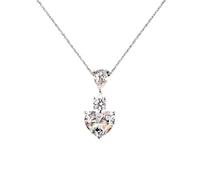JZWCHQ Couper le pendentif diamant 3CT 100% réel 925 Collier de pendentifs de mariage Moisanite pour femmes bijoux de cou bridal