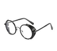 JZWCHQ Crame Rond Souspunk Lunettes de Soleil pour Femmes Hommes Vintage Vintparent Hip Hop Punk Sun Glêmes Mâle Femme Eyewear