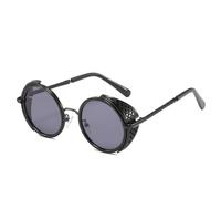 JZWCHQ Crame Rond Souspunk Lunettes de Soleil pour Femmes Hommes Vintage Vintparent Hip Hop Punk Sun Glêmes Mâle Femme Eyewear