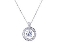 JZWCHQ Cristaux d'origine de 925 Temperament argenté Sweet Bell Cenlac Hollow pour femmes Colliers féminins Gift