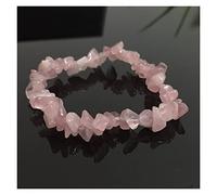 JZWCHQ Crystal Natural Rough Feng Shui décore des Femmes Bracelets guérison Balance cru Nuggets AA Grade de Rose Naturel Rose Puce de Pierre de Pierre médit
