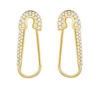 JZWCHQ Cz de sécurité Pin de sécurité Cartilage Sterling Silver Hoop Boucles d'oreilles pour les femmes Girls Daity Cubic Zirconia Sangle Drop Drop Hypoallernic Stud Post Crystal Huggie Fashion