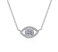 JZWCHQ D Color Moissanite Pendant Collier Femme S925 Silver Jewelry Wedding