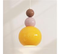 JZWCHQ Décoration de Maison Mini crème en Verre Lustre Perles colorées
