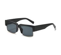 JZWCHQ Demi-lunettes de soleil UV400 pour femmes et hommes - Style vintage, Noir , Taille unique