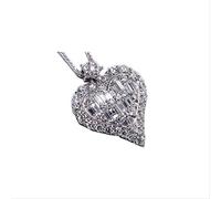 JZWCHQ Diamond Pendant Real Party Wedding Pendentid Collier Chain pour femmes Bijoux en charme nuptiale fabriqués en Chine