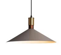 JZWCHQ E27 Light Source Single-Head Hanging Light, Personnalisé Pending Lamp Shade, Chaner de Style Industriel scandinave pour Le Restaurant, Le Bar, la décoration de la Ferme (Sombre) (Gris)