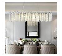 JZWCHQ Éclairage de Lustre en Cristal K9 Moderne pour Manger du Salon Table de Cuisine de la Chambre à Coucher de Chambre à Coucher hôtel (Couleur dorée, dia75xh40cm)