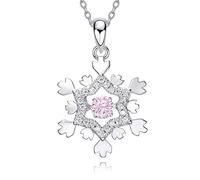 JZWCHQ Embelli de cristaux de 925 collier en argent sterling femme étoile pendentif collier collier colllares