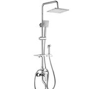JZWCHQ Ensemble de douche de salle de bain en cuivre, 4 robinets de salle de bains, pommeau de douche et pistolet pulvérisateur, système de douche Lt-6988 A