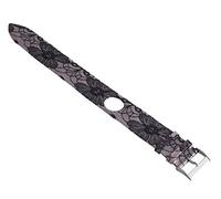 JZWCHQ Ep Sorella Women's Pink Black Floral Watch Band Band 24 mm