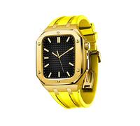 JZWCHQ Étui en métal pour 8 45 mm Protector Silicon Sigle pour iwatch 7 6 5 4 SE 44 mm Accessoires Couverture de protection complète des hommes avec outils