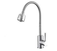 JZWCHQ Faucet de cuisine Zedaro Cardan 304 Cuisine en acier inoxydable Cuisine et mélangeur à eau chaude Robinet lavabo de lavabo