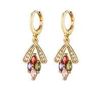 JZWCHQ Femmes bijoux Géométrie cristalline Pendant boucles d'oreilles suspendues Boucles d'oreille Cuff Cerceaux pour femmes boucles d'oreilles femmes
