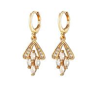 JZWCHQ Femmes bijoux Géométrie cristalline Pendant boucles d'oreilles suspendues Boucles d'oreille Cuff Cerceaux pour femmes boucles d'oreilles femmes