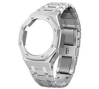 JZWCHQ GA2100 Kit de remplacement de boîtier de bande de montre en métal, accessoires de lunette de sangle compatibles avec les montres MENS GA2100 / GA-2110 Origin Chine