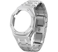 JZWCHQ GA2100 Metal Watch Band Strap Remplacement Accessoires de remplacement compatibles avec les montres GA-2100 / GA-2111 pour hommes