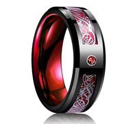 JZWCHQ Girl Products Anneaux Ring Jewellery Femmes Hommes Coupages Sonnets Red Couleurs Rings pour Hommes Femmes Anneaux de Mariage Cadeaux