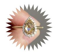 JZWCHQ Girl Products anneaux Ring Jewellery Women Men Promet Wake Drop Drop Bijoux Bijoux d'anniversaire Gift Zircon Anneau pour femmes Cadeaux