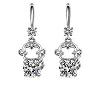 JZWCHQ Girlszircon mignon animaux gros boucles d'oreilles pour femmes