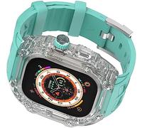JZWCHQ Hard PC Profofroprows watch couvercle Silicone Silicone , pour Ultra 49mm 45mm 44mm, Transparent Bands Sport Bands Mod Kit , pour Iwatch Series 8/7/6/5/4 / SE Mise à niveau