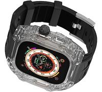 JZWCHQ Hard PC Profofroprows watch couvercle Silicone Silicone , pour Ultra 49mm 45mm 44mm, Transparent Bands Sport Bands Mod Kit , pour Iwatch Series 8/7/6/5/4 / SE Mise à niveau