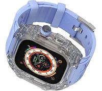 JZWCHQ Hard PC Profofroprows watch couvercle Silicone Silicone , pour Ultra 49mm 45mm 44mm, Transparent Bands Sport Bands Mod Kit , pour Iwatch Series 8/7/6/5/4 / SE Mise à niveau