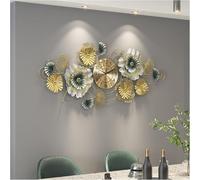 JZWCHQ Horloge Murale Art Moderne Horloge Murale Horloge Murale pour Le Salon 3D CRÉATIVE Ginkgo LEAGE Metal Art Calle DÉCORATIONS Home Art Decoration, 100 * 45cm (120 * 52cm)