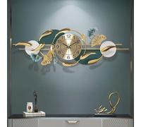 JZWCHQ Horloge Murale Horloge Murale Moderne Grande en métal horloges murales créatives Conception de Poisson en Or