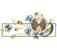 JZWCHQ Horloge Murale Horloge Murale Moderne Horloges de Mur de Paon, Grande Horloge silencieuse Moderne, pour Le Bureau/Salon/Cuisine/Chambre, décoration Suspendue., B Corloge de décoration Murale