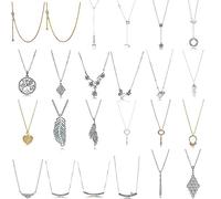 JZWCHQ Jewelry New 2024 100% 925 Collier de plumes Phoenix PHOENIX Collier pour femmes pour les femmes Original Fashion Gift Fashion Gift Creative, Taille gratuite, acier inoxydable et or,