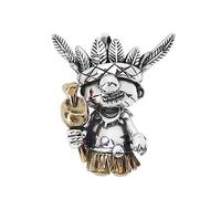 JZWCHQ Jewelry S925 Sterling Witch Doll Pendant, Fashion Sterling Pendant Vintage Bijoux pour les filles