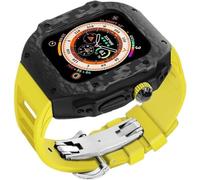 JZWCHQ Kit de mod de boîtier en fibre de carbone Kit de mod , pour ultra 8/7/6/5/4 / SE 49 mm 45 mm 44 mm , Men de style de style rm case sport bracelet respirant accessoires de remplacement