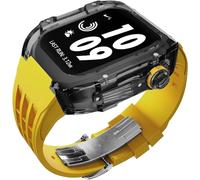 JZWCHQ Kit de modification de boîtier de montre glacier transparent de luxe ， pour bande ultra 8 7 6 5 4 SE 44mm 45 mm 49 mm Sobrave de montre en caoutchouc Remplacer