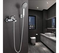 JZWCHQ Kits de douche, robinet de salle de bain, système de robinets de douche, montage mural, pommeau de douche détendu, robinets d'eau chaude et froide mélangeur de salle de bain