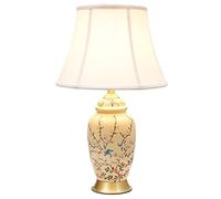 JZWCHQ Lampe de Table en céramique Chinoise Lampe de Chevet de Chambre à Coucher chez Moi Les Lampes de décoration de Salon cuivre Chaleureux (Couleur: commutateur de Bouton, Taille: 68x46cm)