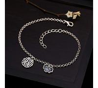 JZWCHQ Le bracelet pour femmes vintage vendu le double bonheur mat, la personnalité de tempérament créatif simple de boucle simple présente des bijoux de vent national