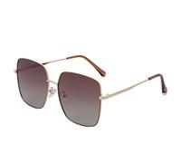 JZWCHQ Les Femmes polarisation de la Mode rétro de Lunettes de Soleil en métal décoration du Soleil (Couleur: C, Taille: médium)