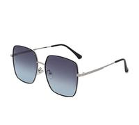 JZWCHQ Les Femmes polarisation de la Mode rétro de Lunettes de Soleil en métal décoration du Soleil (Couleur: C, Taille: médium)