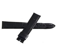 JZWCHQ Locman féminin 16 mm noir Alligator Leather Watch Band Strap Short