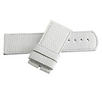 JZWCHQ Locman masculin 31 mm blanc en cuir en cuir bracelet de montre