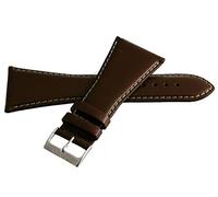 JZWCHQ Locman masculin de 36 mm en cuir brun noir sangle de montre avec boucle argentée