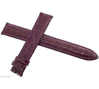 JZWCHQ Locman Women 16 mm Purple Alligator Leather Watch Band Band